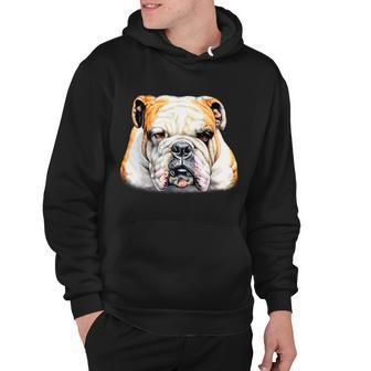 Bulldog Face Front Hoodie - Monsterry