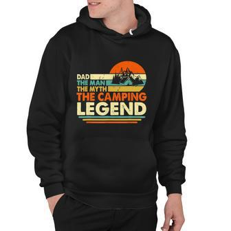 Camper Funny Camping Dad Man Myth Legend Father Vintage Hoodie - Monsterry CA