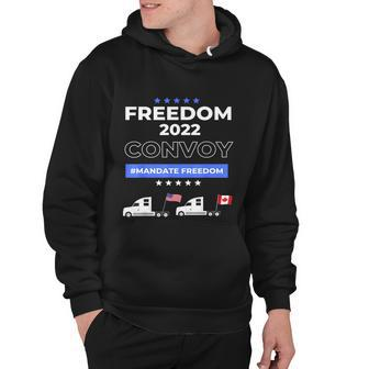 Canadian Truckers Freedom Over Fear No Mandates Convoy Hoodie - Monsterry UK