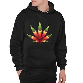 Cannabis Leaf Tshirt Hoodie - Monsterry