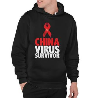 China Virus Survivor Tshirt Hoodie - Monsterry