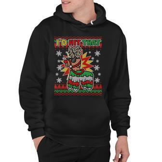 Christmas Id Hit That Llama Pinata Ugly Sweater Hoodie - Monsterry