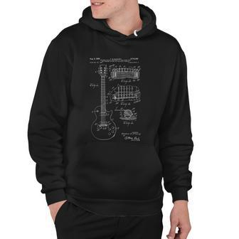 Classic Vintage Patent Print 1955 Rock Guitar Cool Gift Hoodie - Monsterry UK