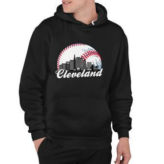 Cleveland Baseball Skyline Retro Tshirt Hoodie - Monsterry DE