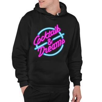Cocktails And Dreams Retro S Hoodie - Monsterry