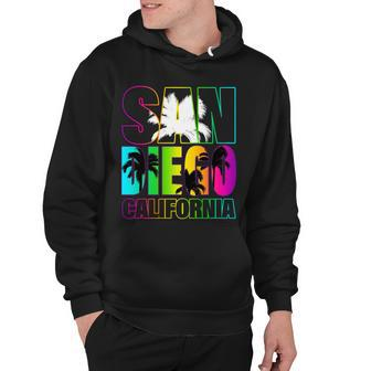 Colorful San Diego California Tshirt Hoodie - Monsterry