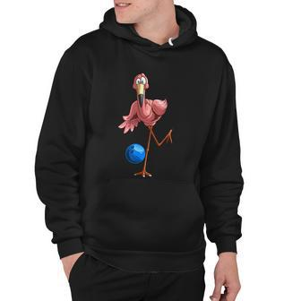 Cool Bowling Flamingo Hoodie - Monsterry