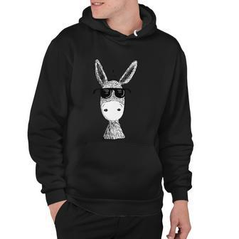 Cool Donkey With Sunglasses Cool Gift Hoodie - Monsterry DE