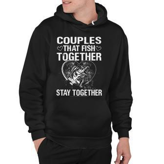 Couples That Fish Together Hoodie - Seseable