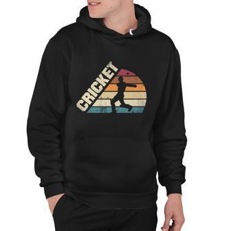 Cricket Sport Game Cricket Player Silhouette Cool Gift Hoodie - Monsterry UK