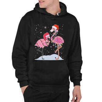 Cute Christmas Festive Flamingos Tshirt Hoodie - Monsterry