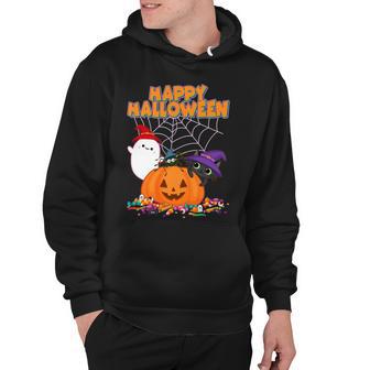 Cute Happy Halloween Friends V2 Hoodie - Thegiftio UK