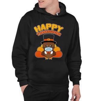 Cute Happy Thanksgiving Quarantine Turkey Mask Tshirt Hoodie - Monsterry AU