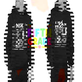 Cute Hello Fifth Grade Outfit Happy Last Day Of School Gift Hoodie - Thegiftio UK