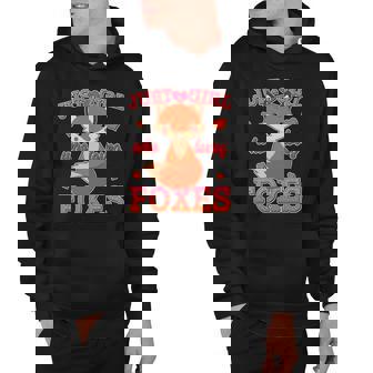 Cute Just A Girl Who Loves Foxes Hoodie - Thegiftio UK