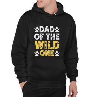 Dad Of The Wild One Funny 1St Birthday Leopard Dad Boy Hoodie - Monsterry