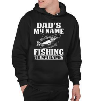 Dads The Name Fishing Hoodie - Seseable