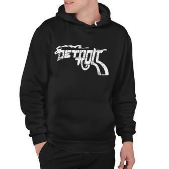 Detroit Gun N Smoke Revolver Tshirt Hoodie - Monsterry AU