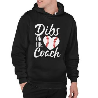 Dibs On The Coach Funny Baseball Heart Cute Mothers Day Tshirt Hoodie - Monsterry