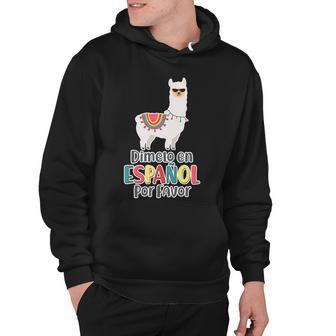 Dimelo En Espanol Por Favor Spanish Llama Hoodie - Monsterry DE