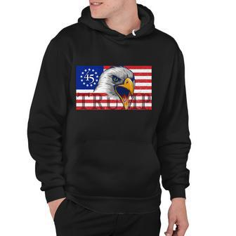Donald Trump Eagle Betsy Ross Flag Tshirt Hoodie - Monsterry UK