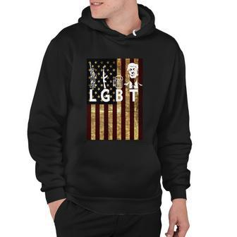 Donald Trump Lgbt Liberity Guns Beer Trump Usa Flag Tshirt Hoodie - Monsterry CA