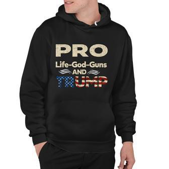 Donald Trump Pro Life God Gun Hoodie - Monsterry DE