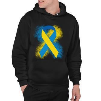 Down Syndrome Awareness Blue & Yellow Ribbon Hoodie - Monsterry AU