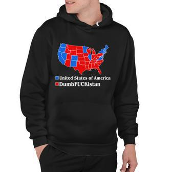 Dumbfuckistan Vs United States Of America Election Map Democrats Hoodie - Monsterry