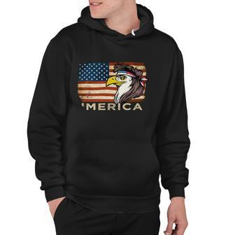 Eagle Mullet Usa American Flag Merica 4Th Of July Gift V4 Hoodie - Monsterry