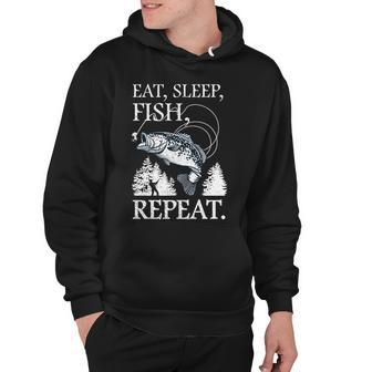 Eat Sleep Fish Repeat Tshirt Hoodie - Monsterry CA