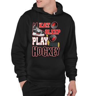 Eat Sleep Play Hockey Hoodie - Thegiftio UK