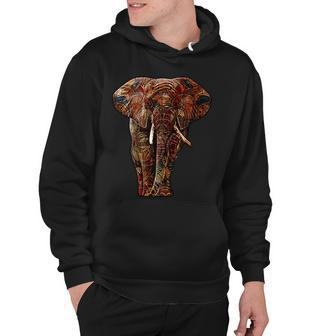 Elephant African Pattern Hoodie - Thegiftio UK