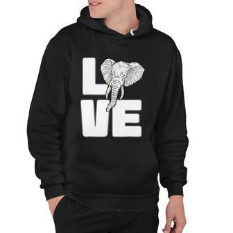 Elephant Love Gifts Cute Elephant Graphic Save Animal Lover Hoodie - Monsterry AU