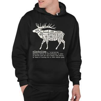 Elkoholism Elk Hunting Hoodie - Monsterry