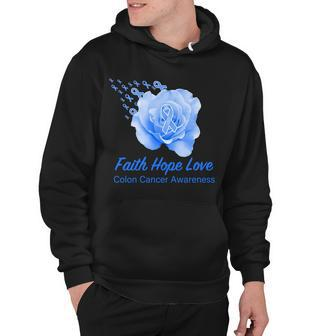 Faith Hope Love Colon Cancer Awareness Hoodie - Monsterry DE
