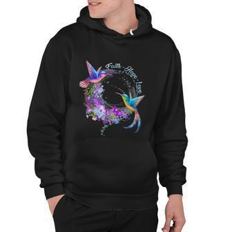 Faith Hope Love Hummingbird V2 Hoodie - Monsterry