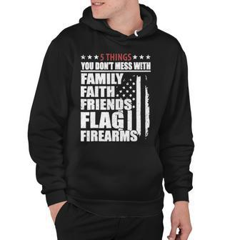 Family Faith Friends Flag Firearms American Flags V2 Hoodie - Thegiftio UK