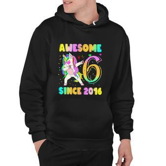 Family Party 6 Years Old Dabbing Unicorn Hoodie - Monsterry UK