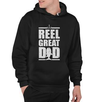 Fathers Day Reel Great Dad Fishing Dad Hoodie - Thegiftio UK