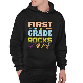 First Grade Rocks Funny School Student Teachers Graphics Plus Size Shirt Hoodie - Monsterry