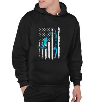 Fishing American Flag Fishing Funny Vintage Hoodie - Monsterry DE