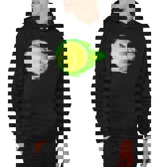 Flaming Tennis Ball Tshirt Hoodie - Monsterry