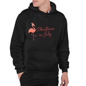Flamingo Christmas In July Gift Hoodie - Monsterry