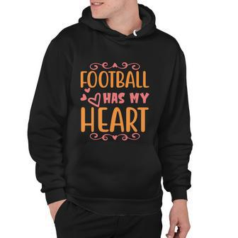 Football Has My Heart Halloween Quote Hoodie - Monsterry DE