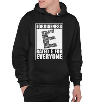 Forgiveness Rated E For Everyone Hoodie - Monsterry UK