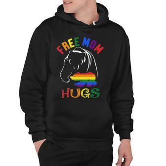 Free Mom Hugs Tshirts Pride Month Shirt Mama Bear Lgbt – Unisex Blacks Hoodie - Thegiftio UK