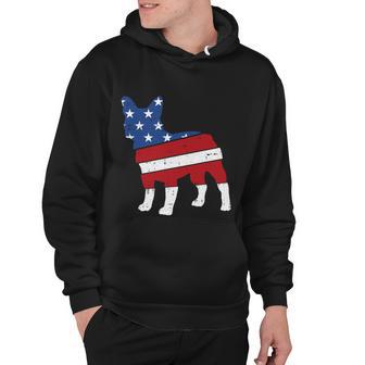 French Bulldog 4Th Of July Cute Frenchie American Flag Dog Hoodie - Monsterry AU