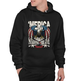 Funny 4Th Of July Usa Flag American Patriotic Eagle Gift Hoodie - Monsterry DE