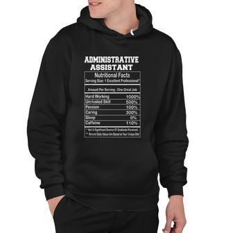 Funny Administrative Assistant Nutritional Facts Gift Hoodie - Monsterry CA